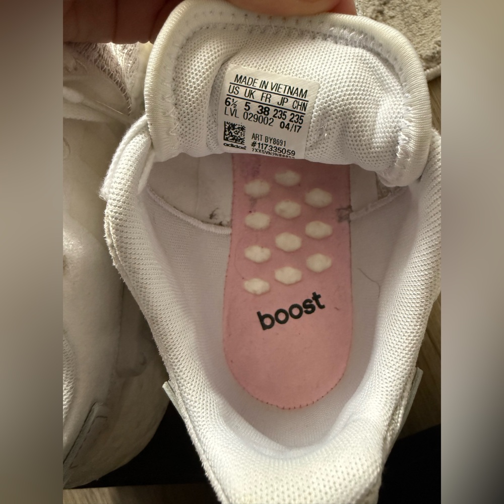 Adidas NMD R2 White Sneakers (Women) - Picture 6 of 9
